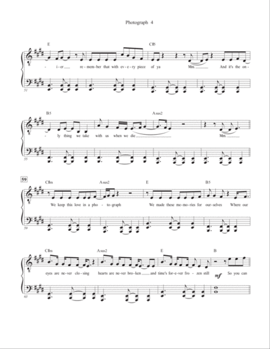 Photograph Piano Solo scores gallery preview page 4