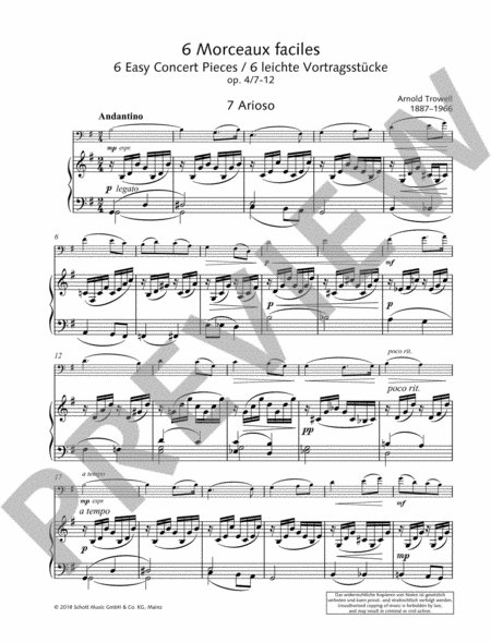 6 Easy Concert Pieces, Op. 4, 7-10