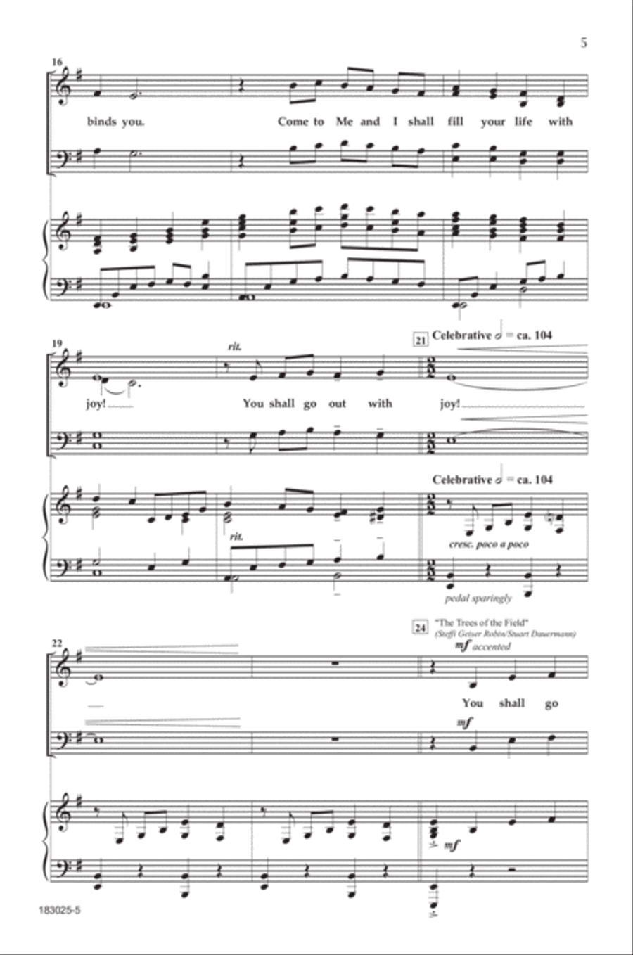 The Trees of the Field 4-Part scores gallery preview page 4