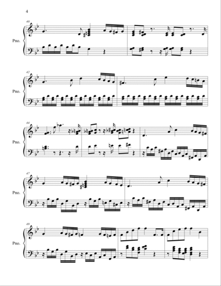 Sonata in g minor Piano Solo scores gallery preview page 4