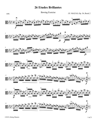 Mazas, Etudes for Viola Op 36, Book 2, No.49