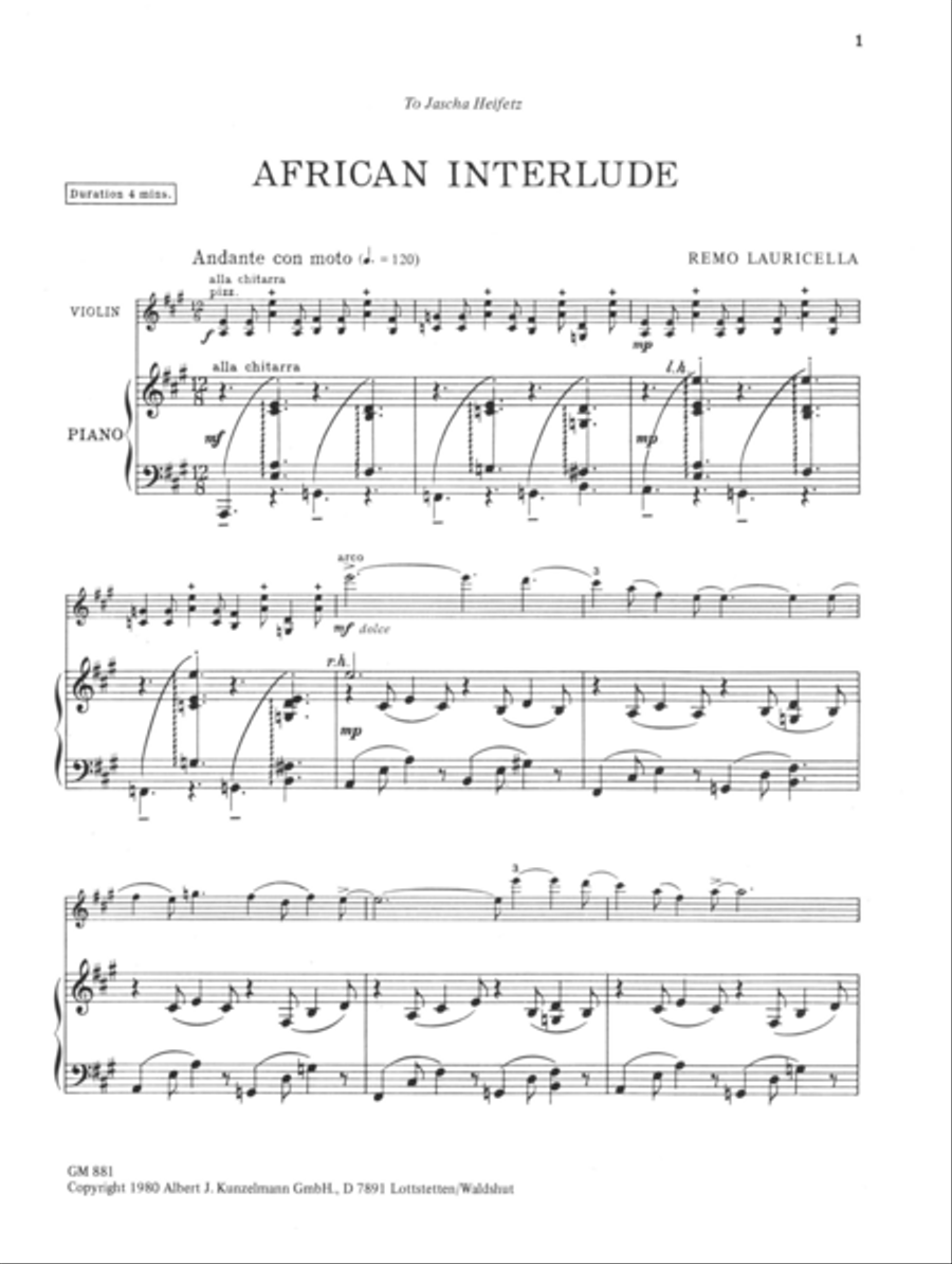 African Interlude Violin Solo scores gallery preview page 2