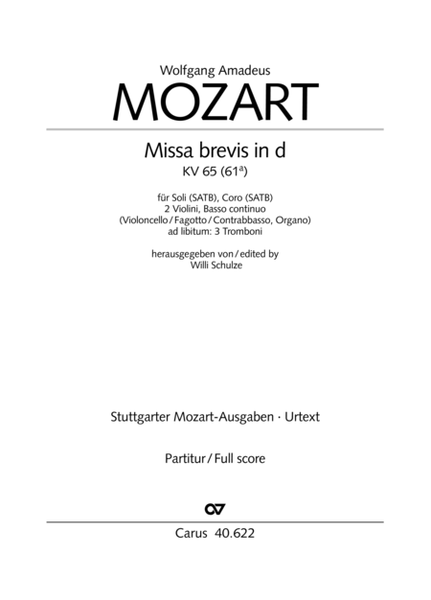 Missa brevis in D minor