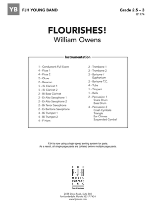Book cover for Flourishes!: Score