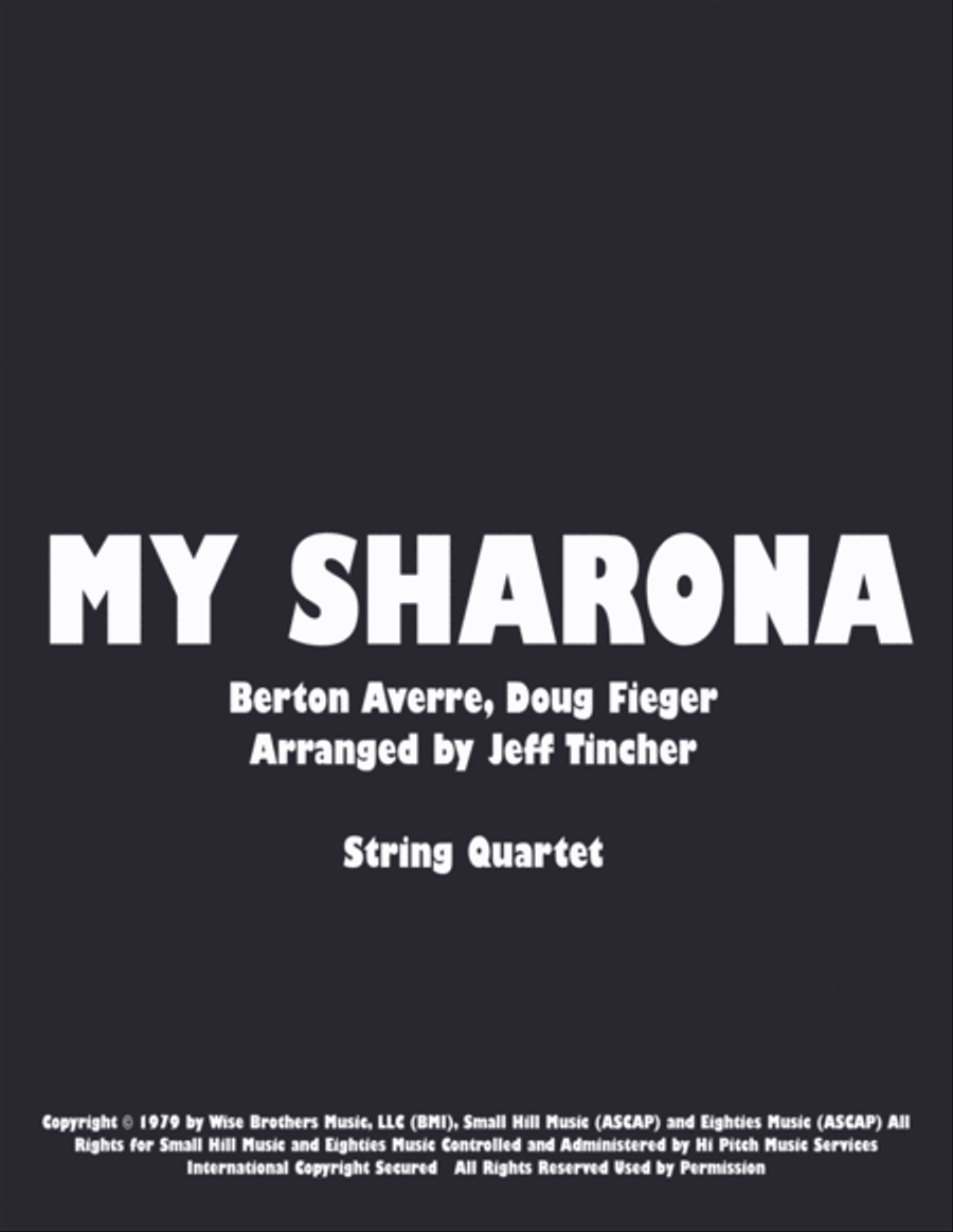 My Sharona String Quartet scores gallery preview page 1