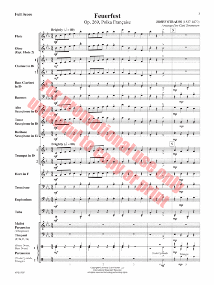 Feuerfest Concert Band scores gallery preview page 4