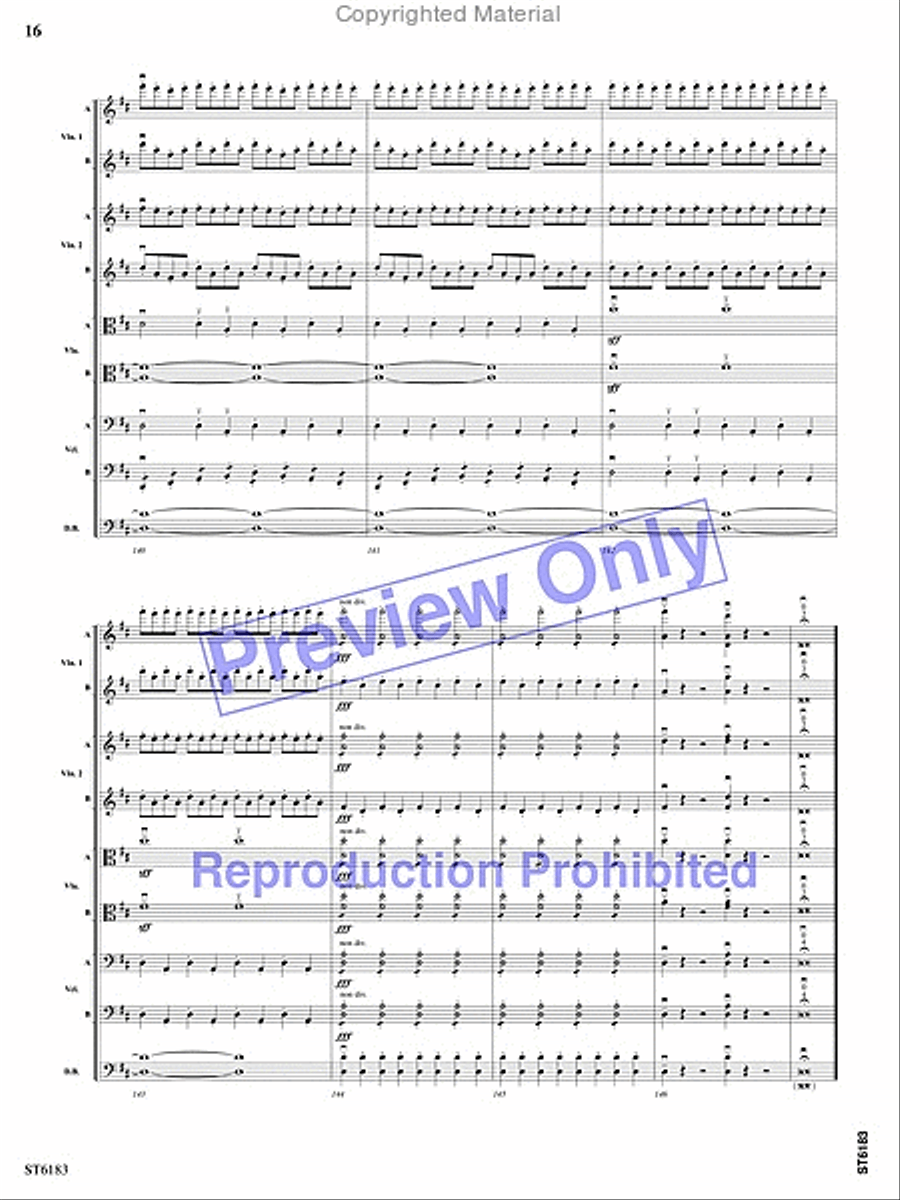 Russian Easter Overture String Orchestra scores gallery preview page 15