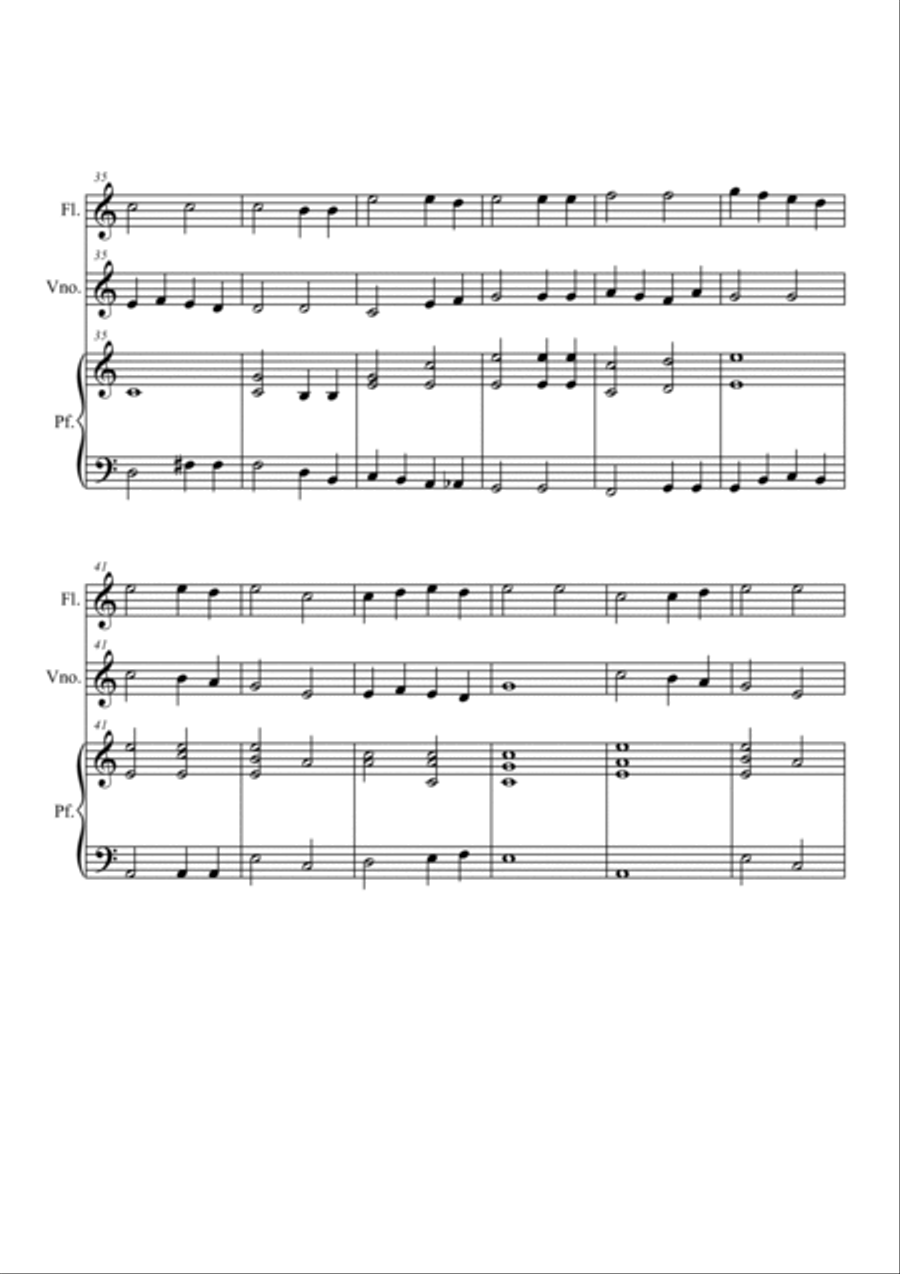 Dolce sentire. Trio flute, violin and piano Dolce sentire. Trio flute, violin and piano Small Ensemble scores gallery preview page 4