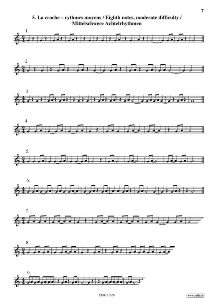 Exercices Rythmiques Volume 1 Cornet scores gallery preview page 8