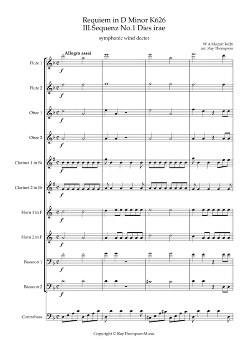 Mozart: Requiem in D minor K626 III.Sequenz No.1 Dies irae - symphonic wind image number null