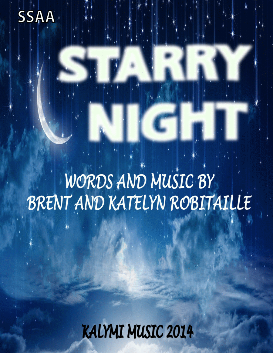 Starry Night - SSAA - 4-Part - Vocal Group - Piano - Cello SSAA scores gallery preview page 1