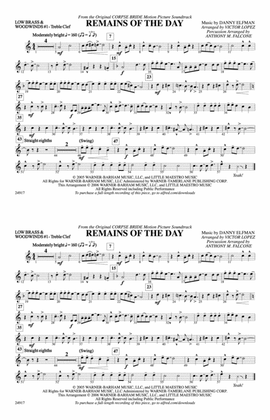 Remains of the Day (from Corpse Bride): Low Brass & Woodwinds #1 - Treble Clef
