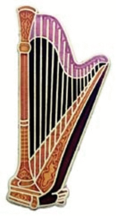 Mini Pin Concert Harp