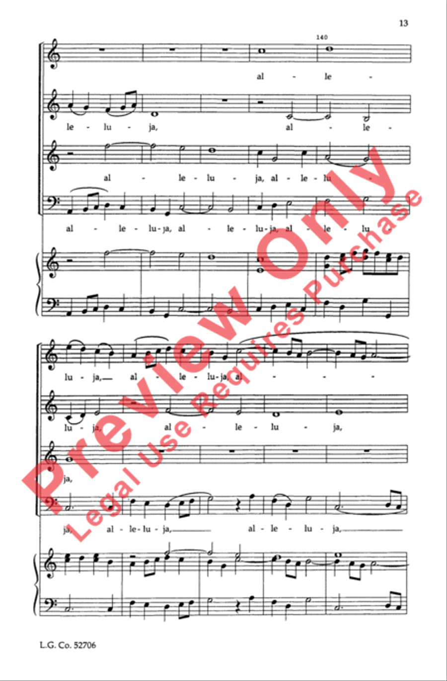 Beata Es Virgo Maria 4-Part scores gallery preview page 13