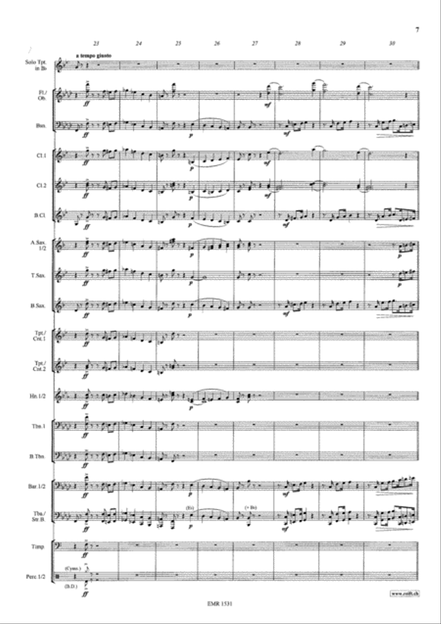 Konzertstuck No. 1 Concert Band scores gallery preview page 8