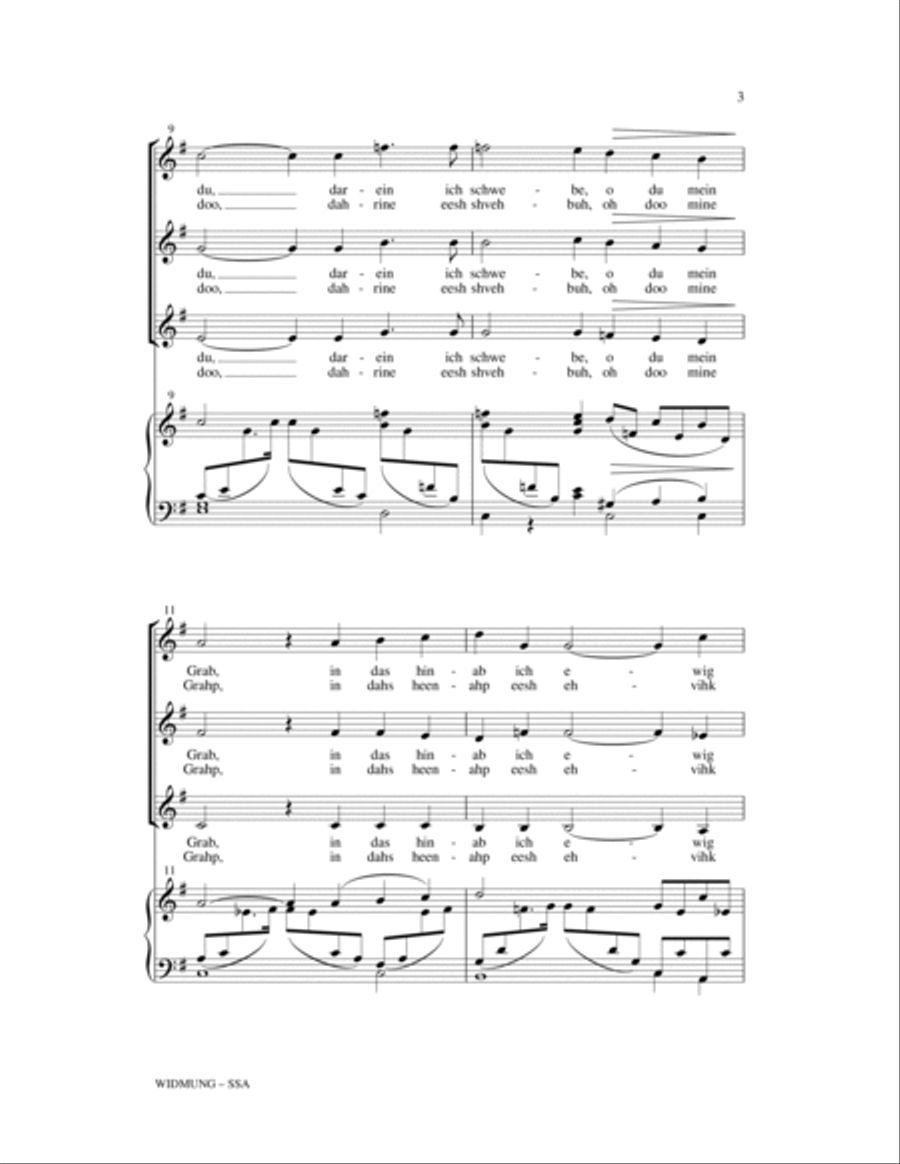 Widmung SSA scores gallery preview page 3