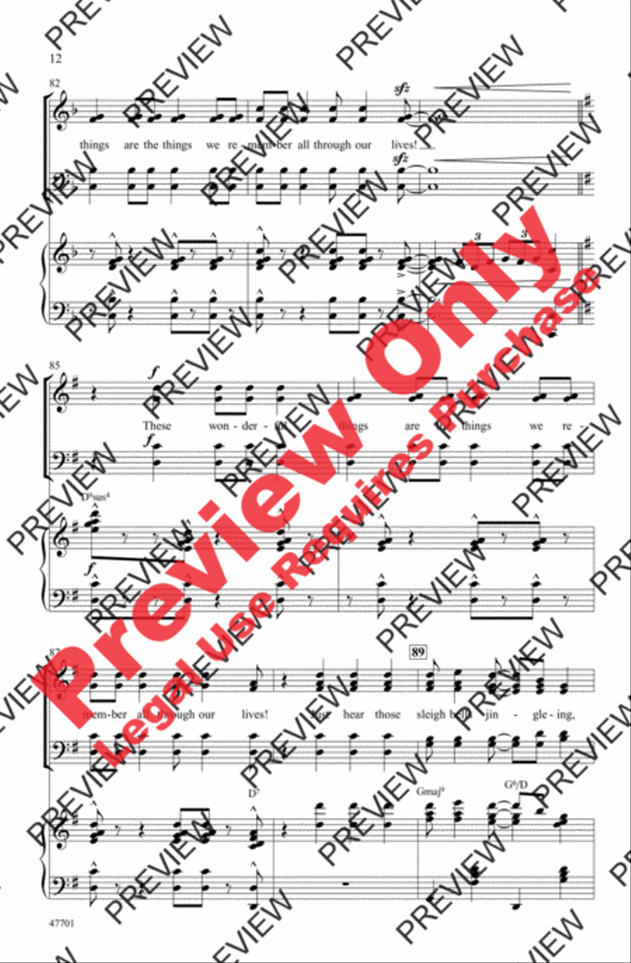 Sleigh Ride 4-Part scores gallery preview page 12