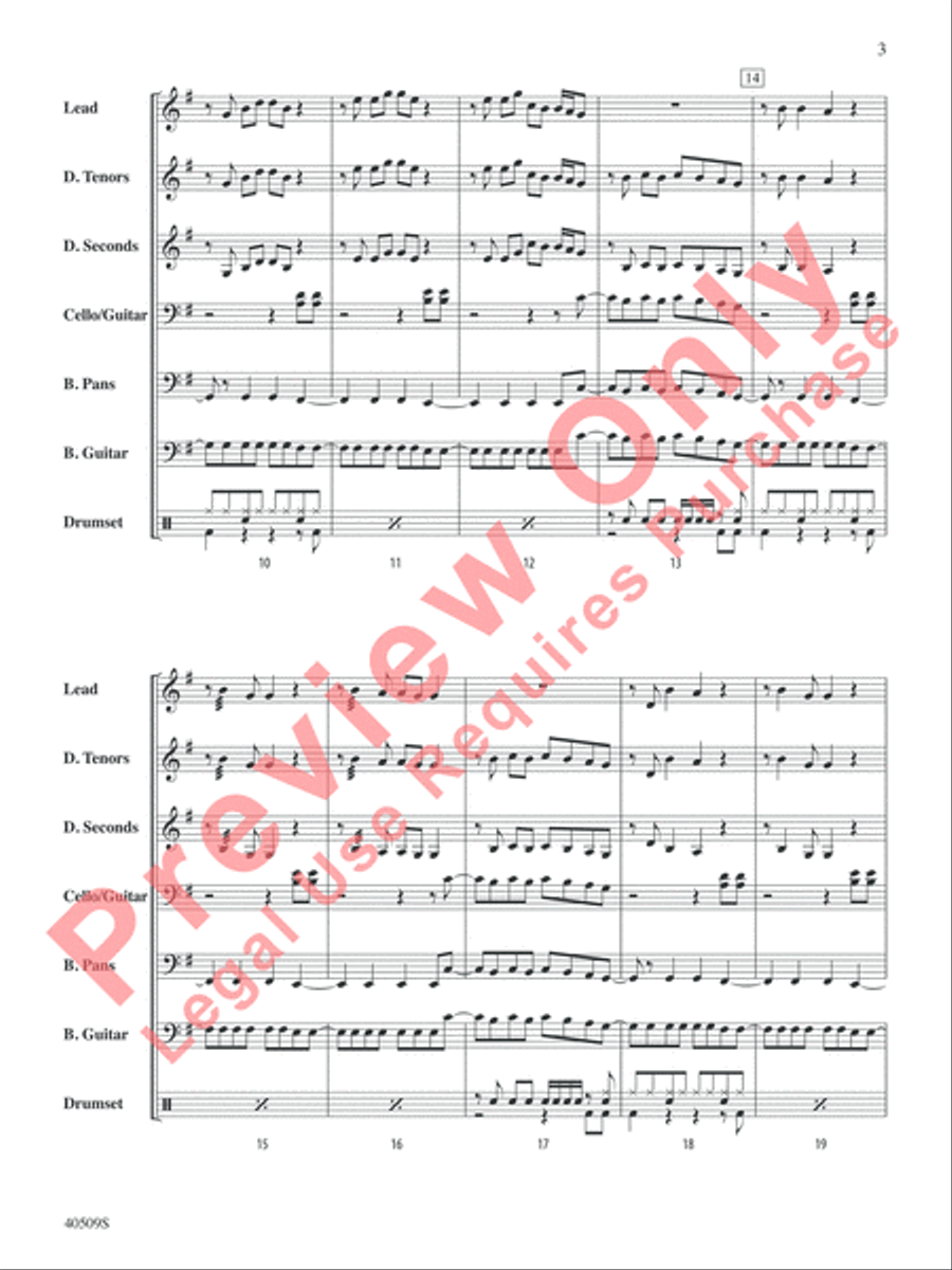 Any Way You Want It Steel Drum Band scores gallery preview page 4