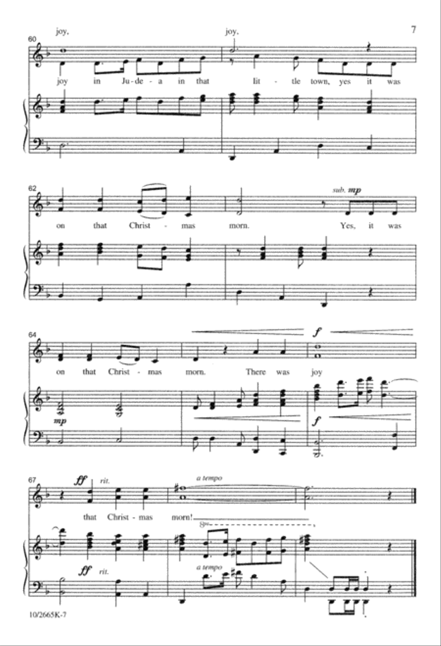 Joy in Judea Unison Choir scores gallery preview page 7