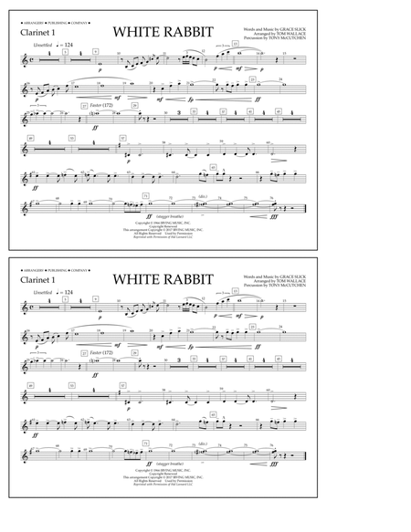 White Rabbit - Clarinet 1