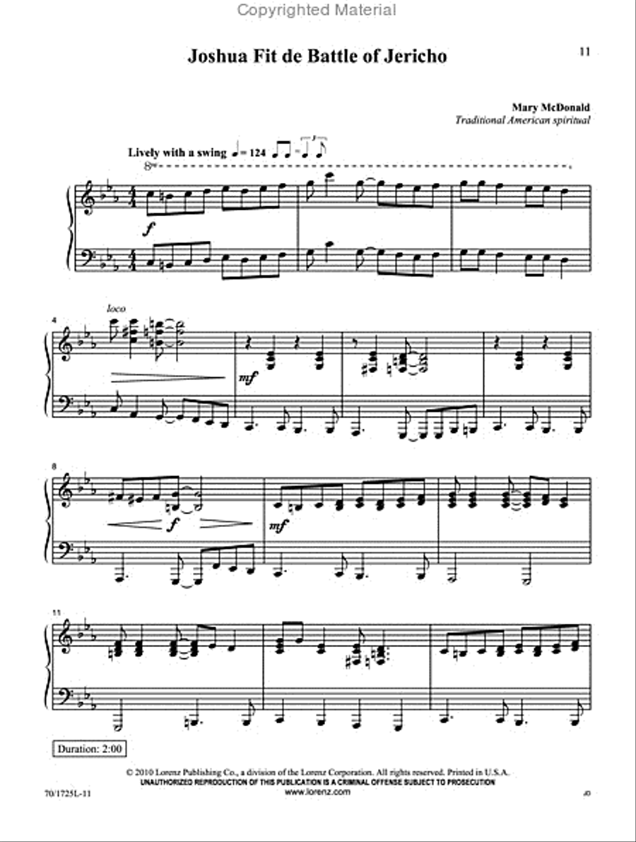 Spirituals We Love Piano Solo scores gallery preview page 2
