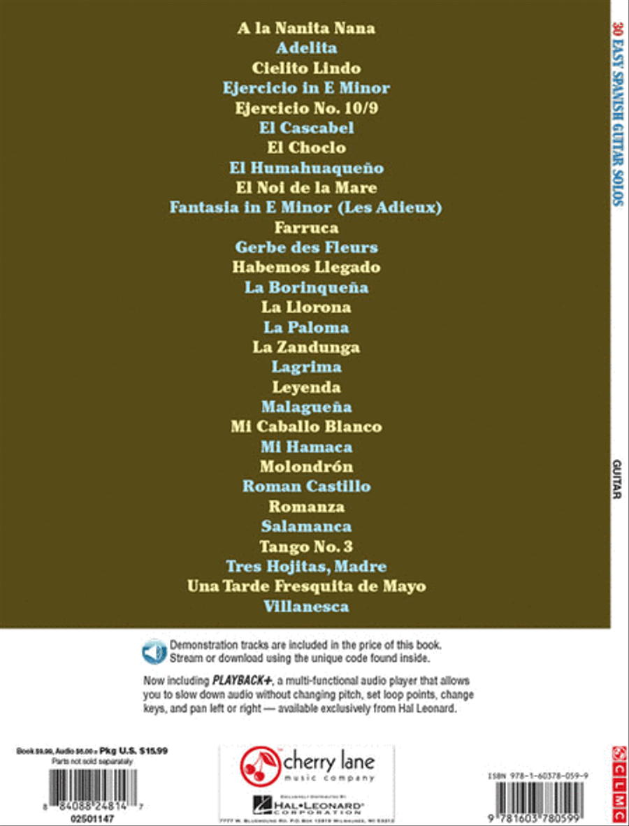 30 Easy Spanish Guitar Solos Guitar Tablature scores gallery preview page 6