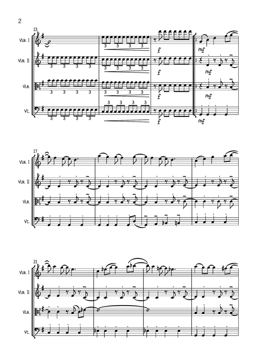 All I Want For Christmas Is You String Quartet scores gallery preview page 2