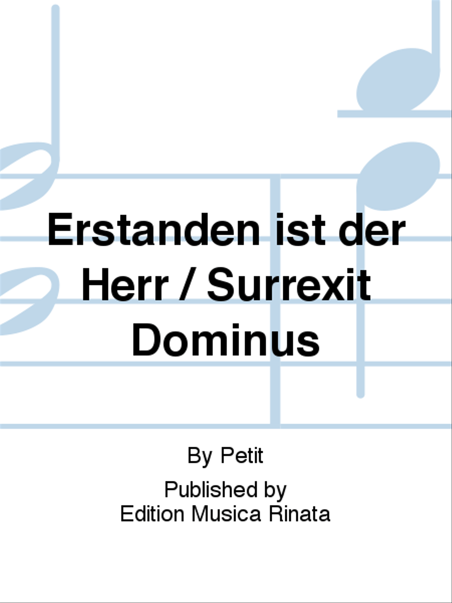 Erstanden ist der Herr / Surrexit Dominus STB scores gallery preview page 1