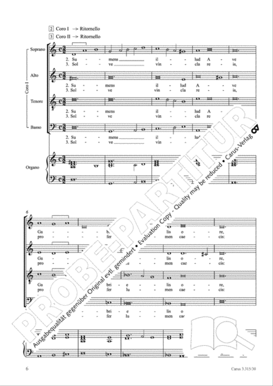 Ave maris stella (Ave maris stella (Ave, Stern der Meere)) 4-Part scores gallery preview page 7