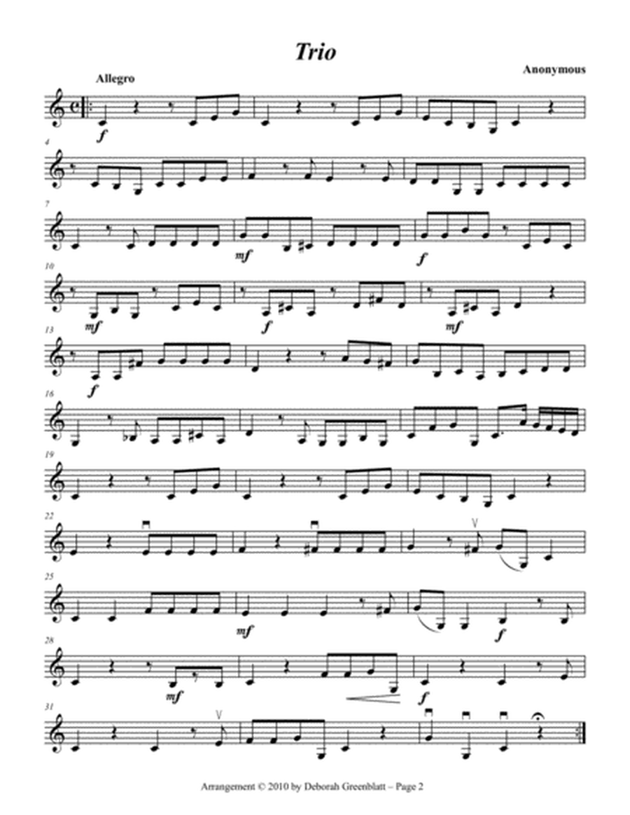 Background Trios for Strings, Volume 1 - Violin C