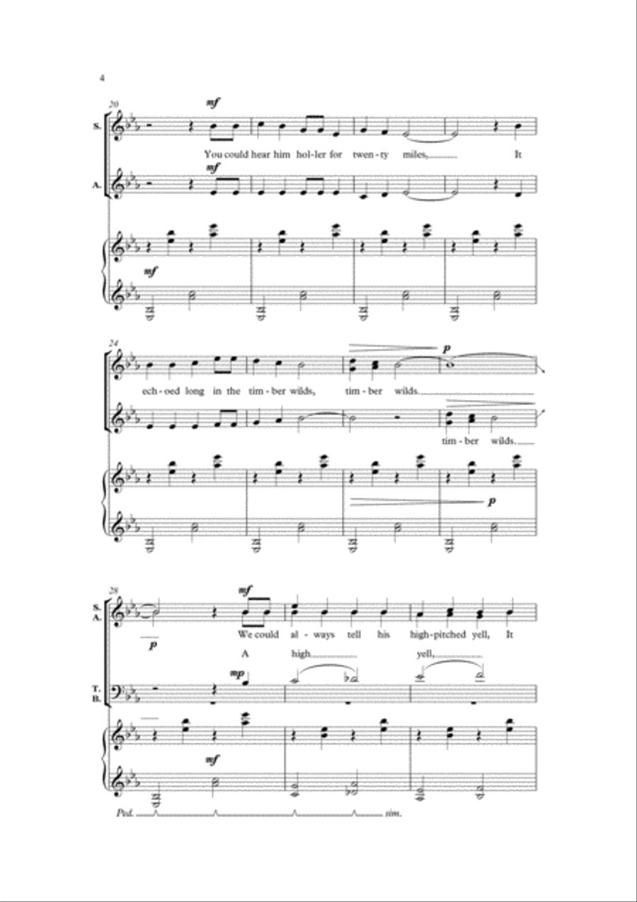 Seattle Red 4-Part scores gallery preview page 4