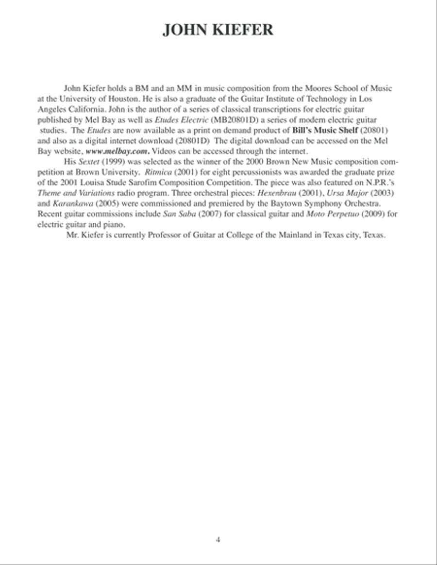 Mozart for Electric Guitar Electric Guitar scores gallery preview page 5