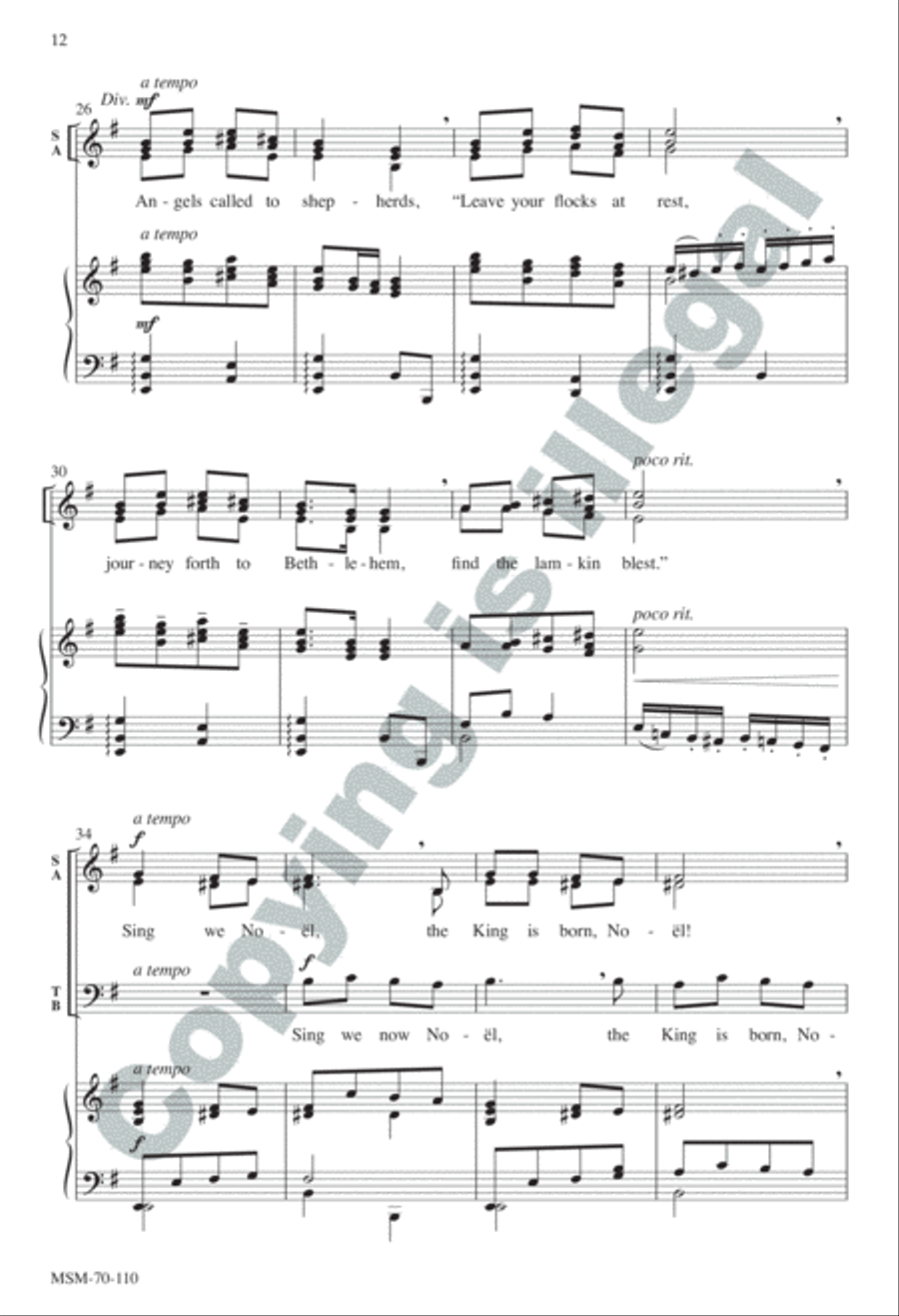 A Carol Suite SSATBB scores gallery preview page 12