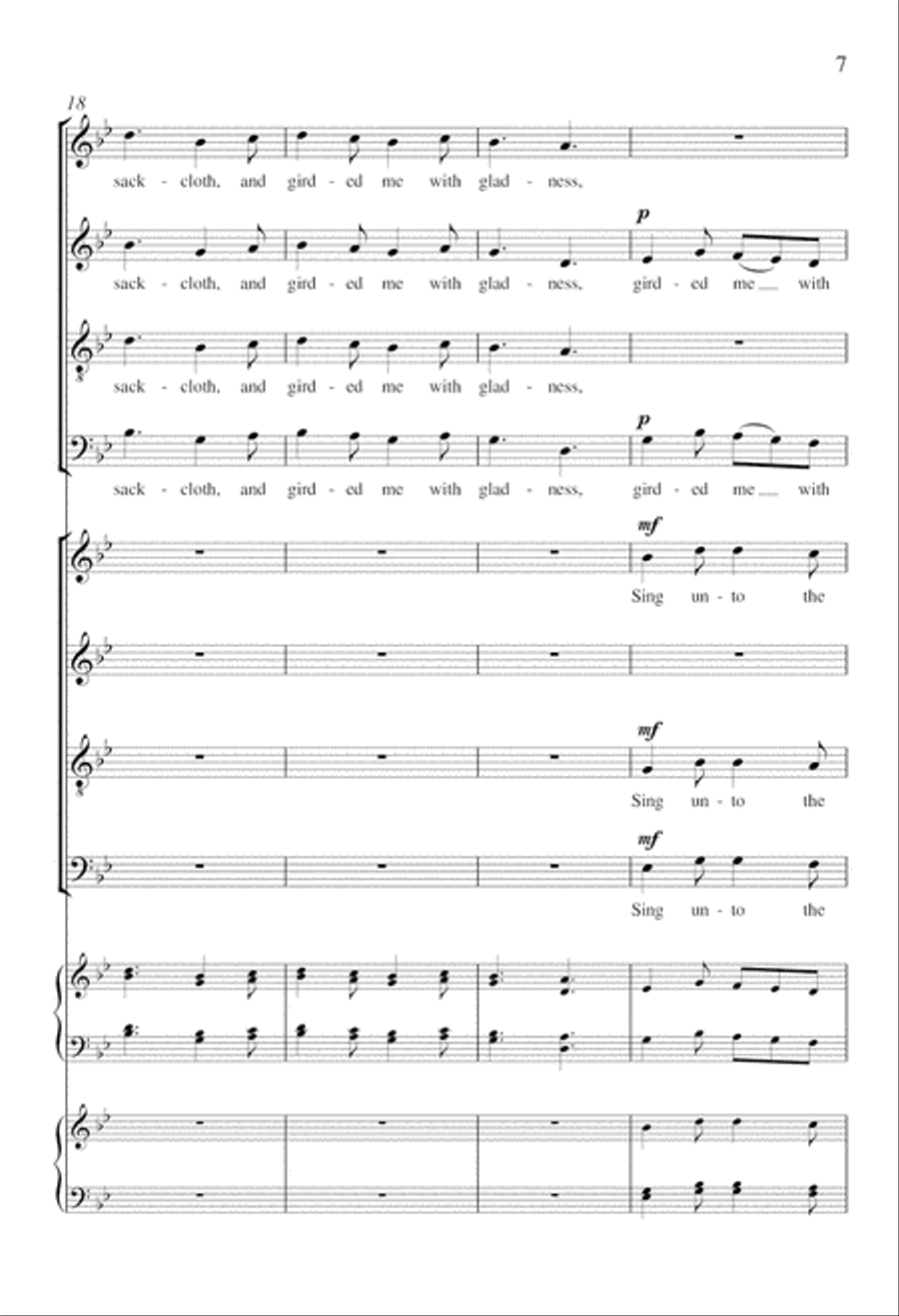 Mourning into Dancing from Suite Remembrance 4-Part scores gallery preview page 6