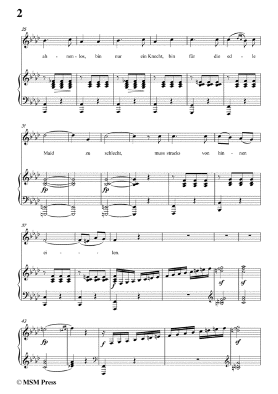 Schubert-Glaube,Hoffnung und Liebe,Op.97,in E flat Major,for Voice&Piano Voice scores gallery preview page 4