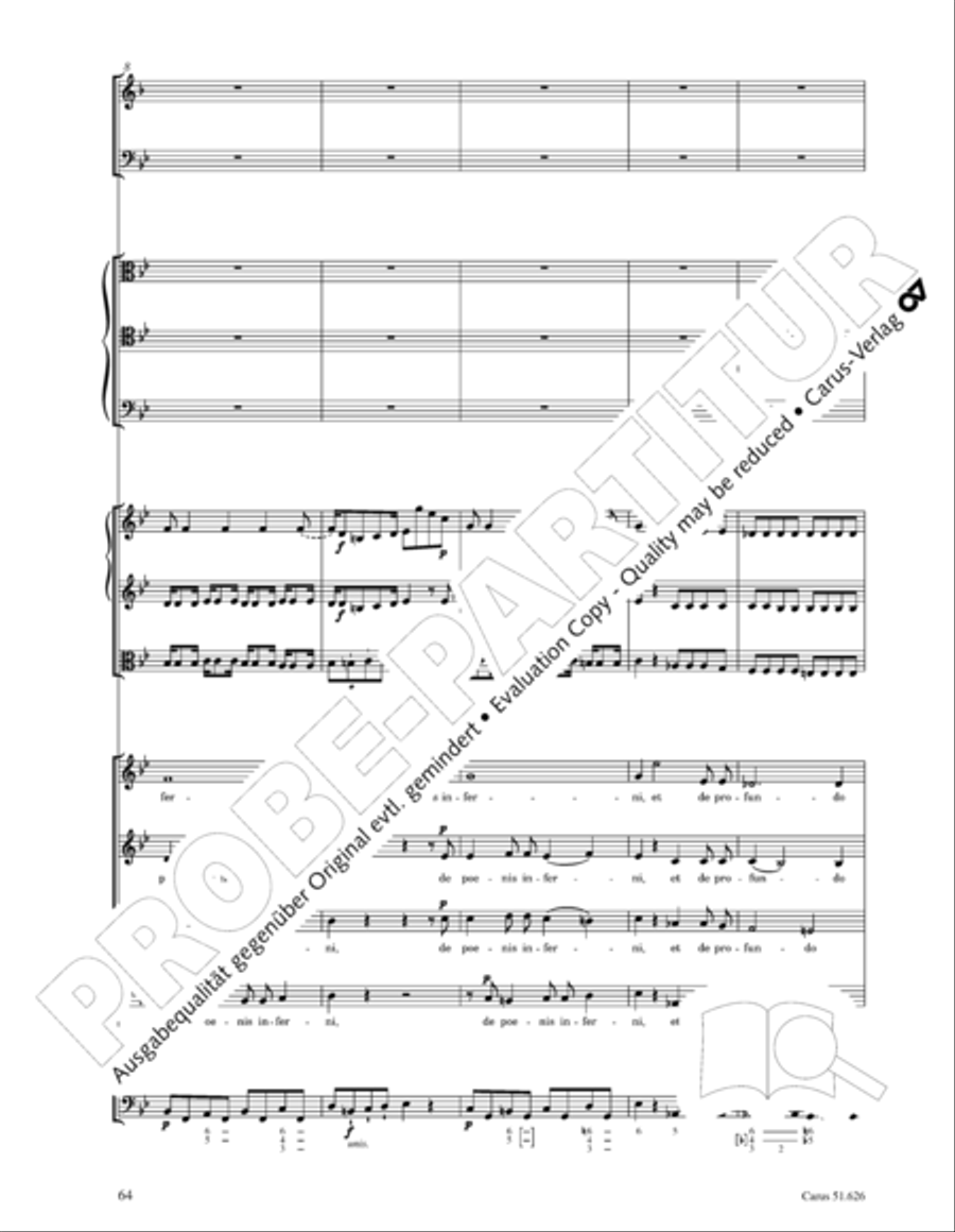 Missa longa in C major (Missa longa in C) 4-Part scores gallery preview page 76