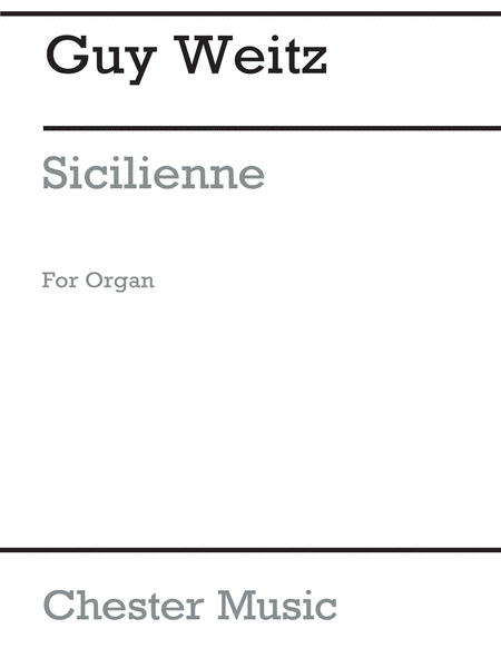 Sicilienne For Organ