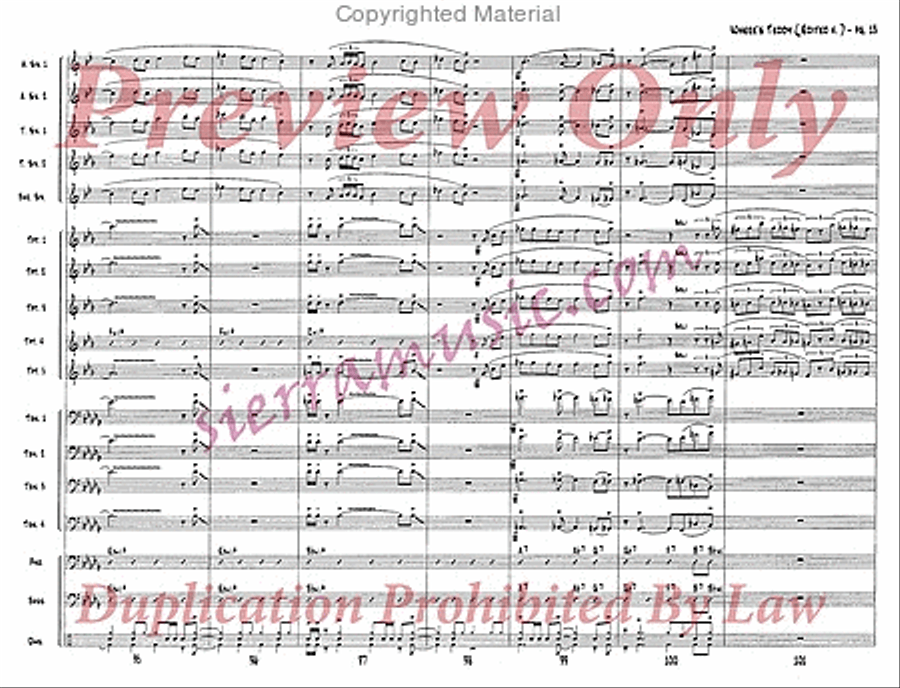 Where's Teddy (edited v.) Jazz Ensemble scores gallery preview page 14
