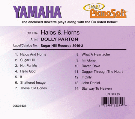 Dolly Parton - Halos & Horns - Piano Software
