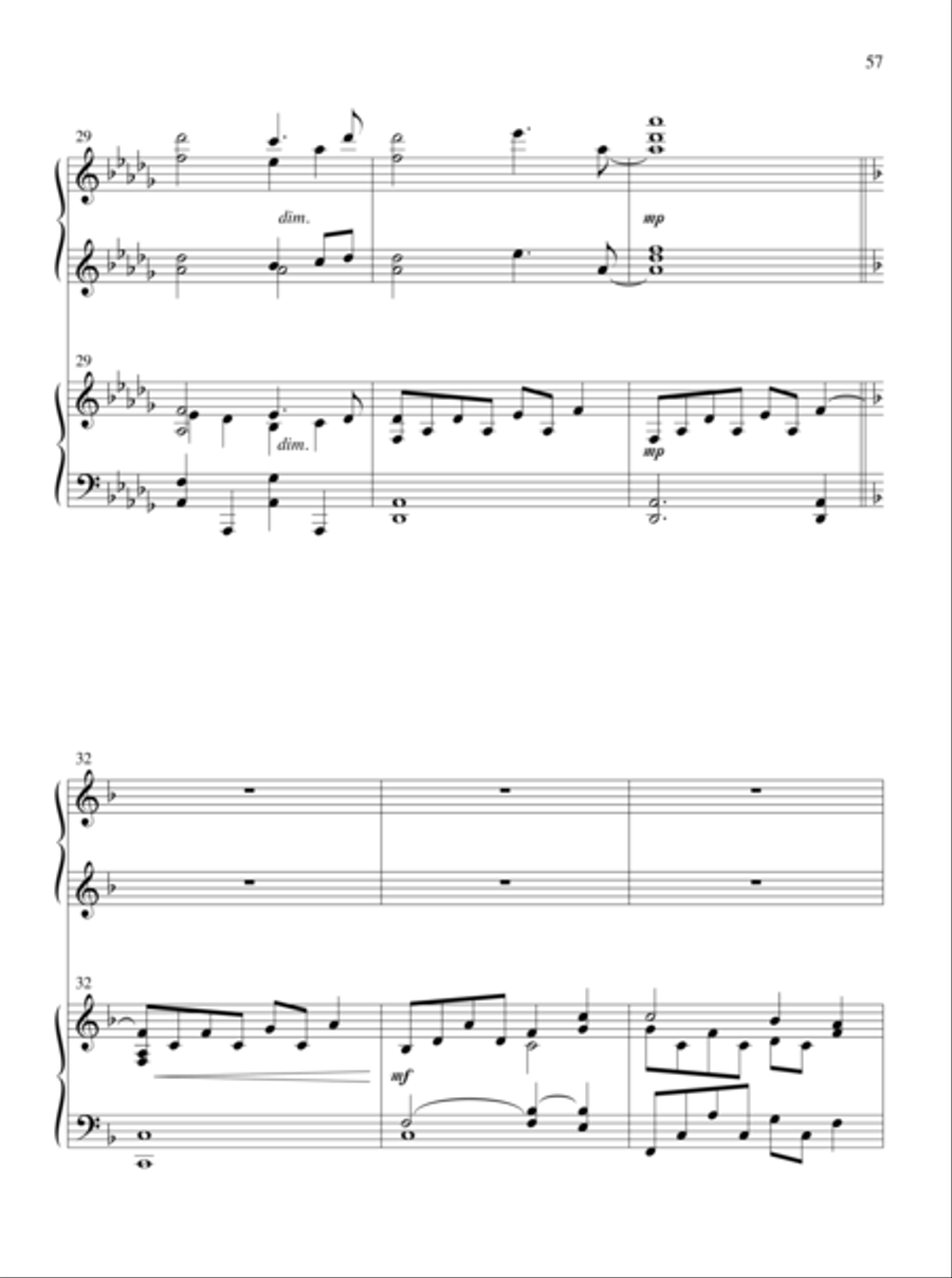 The Glories of My God and King Piano Duet scores gallery preview page 33