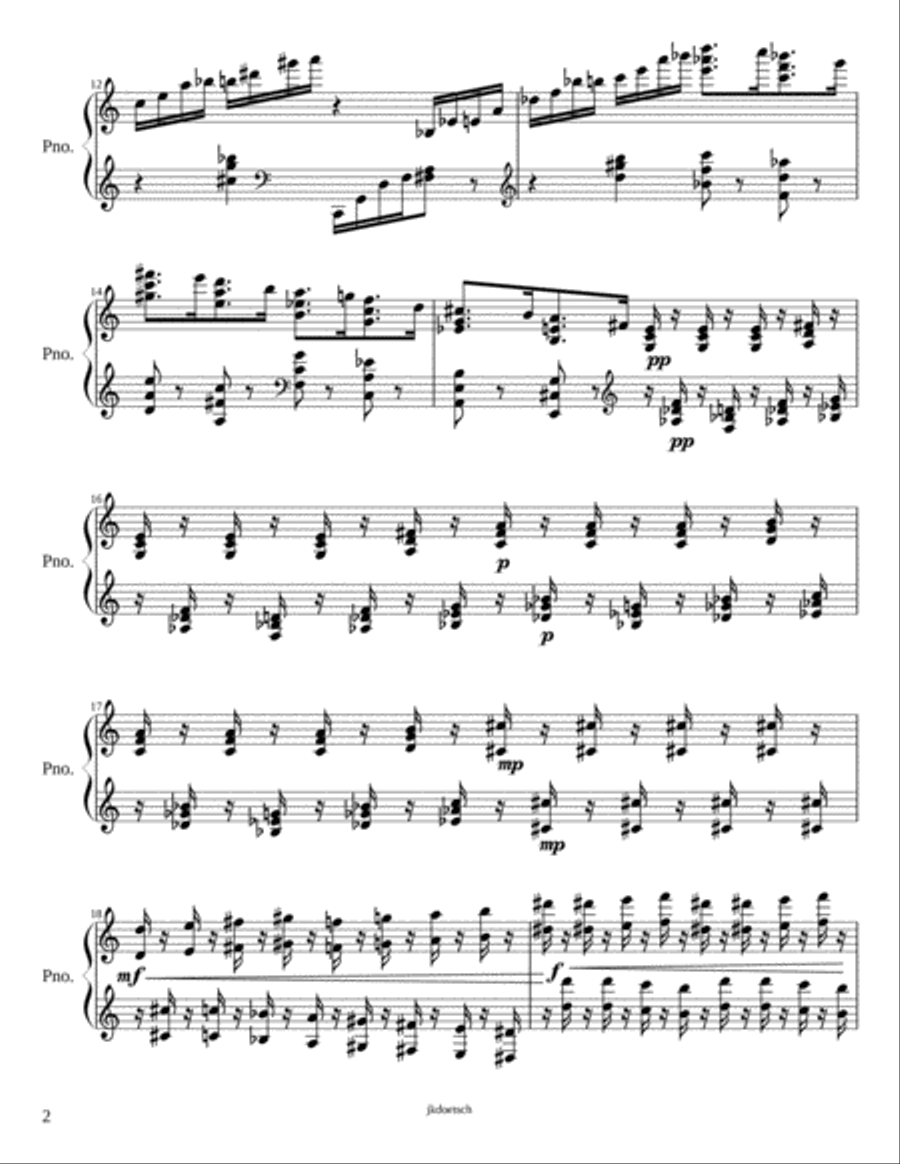 Scherzino for piano Piano Solo scores gallery preview page 2