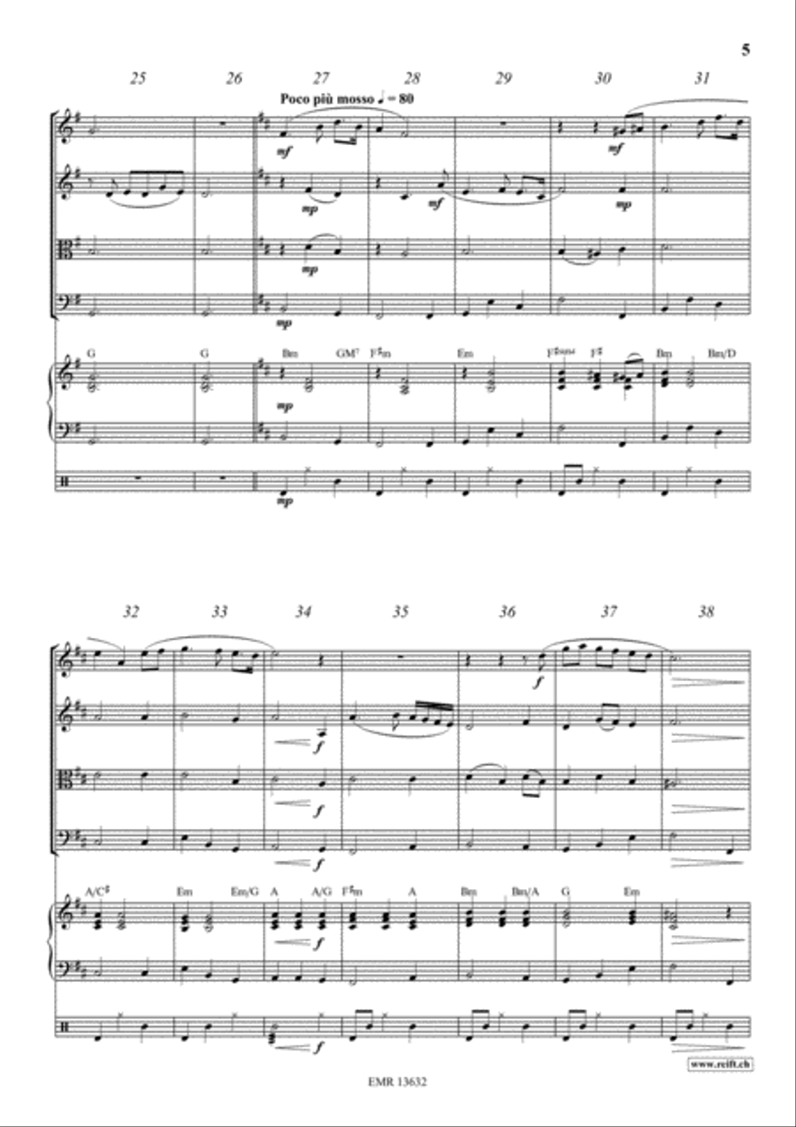 The Last Rose Of Summer String Quartet scores gallery preview page 5