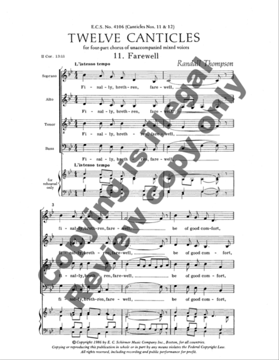 Farewell & Amen Farewell & Amen 4-Part scores gallery preview page 7