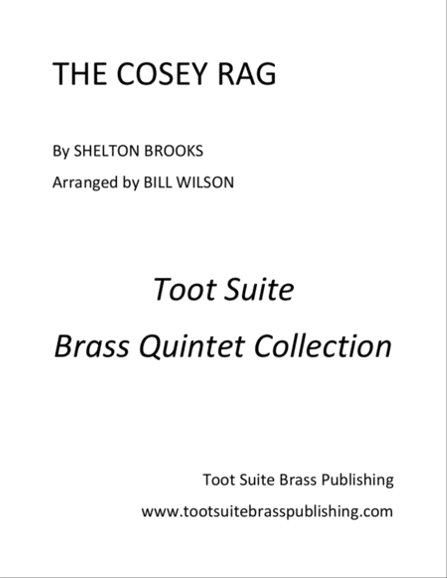 The Cosey Rag The Cosey Rag Brass Quintet scores gallery preview page 1
