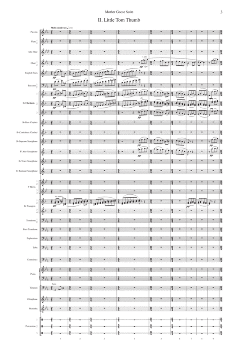 Mother Goose Suite (score only, 11" x 17" format) image number null