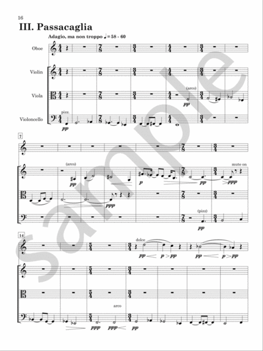 Oboe Quartet Chamber Music scores gallery preview page 8