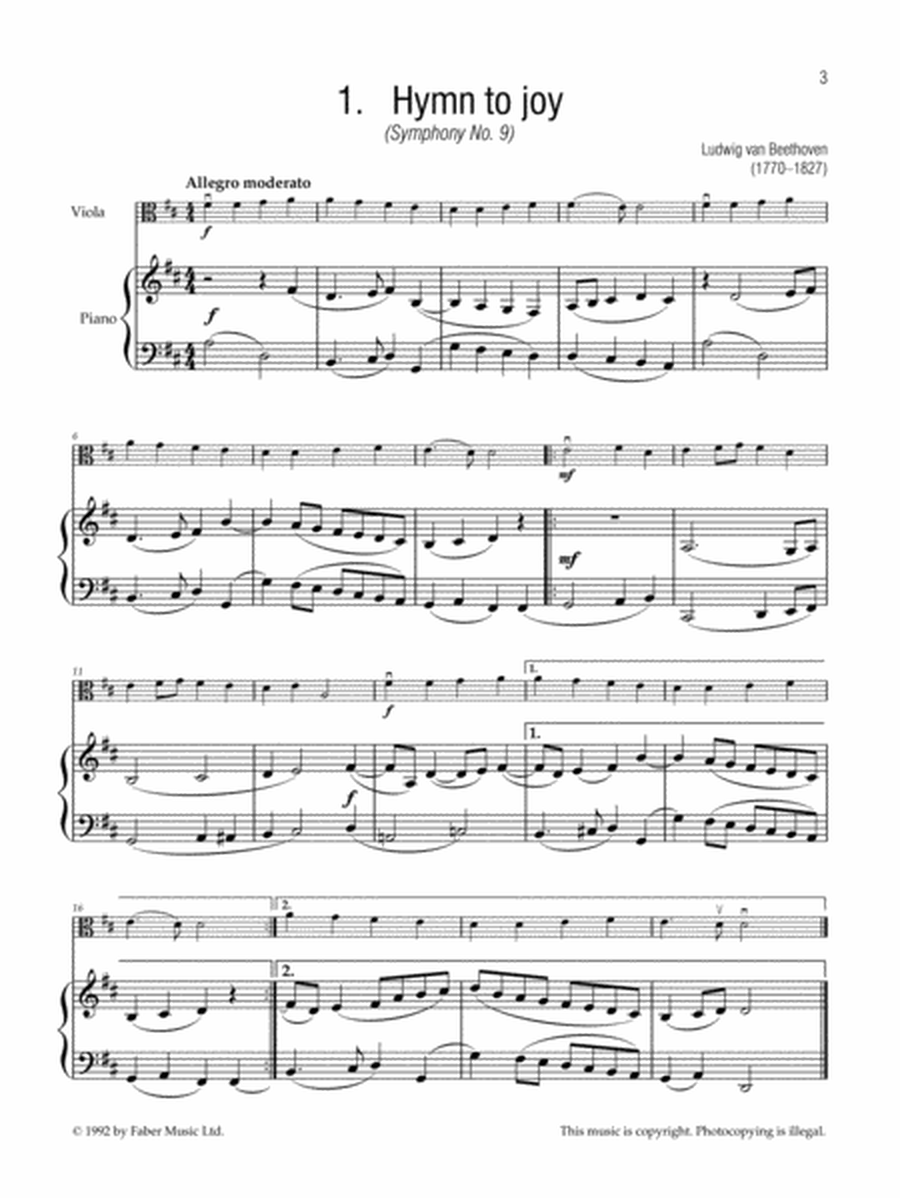 First Repertoire for Viola, Book 1