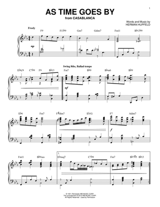 As Time Goes By [Jazz version] (arr. Brent Edstrom)