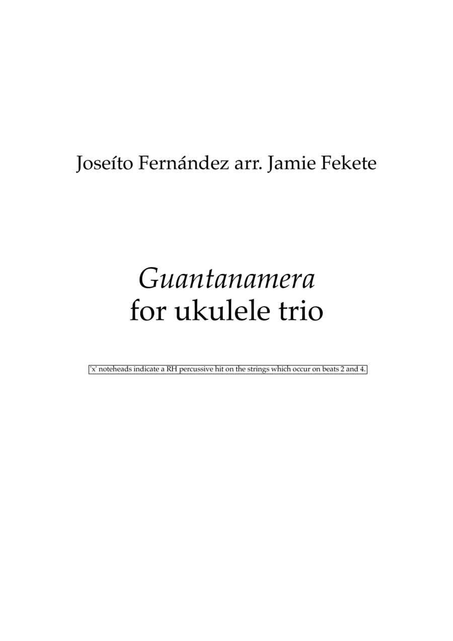 Guajira Guatanamera Guajira Guatanamera Ukulele scores gallery preview page 1