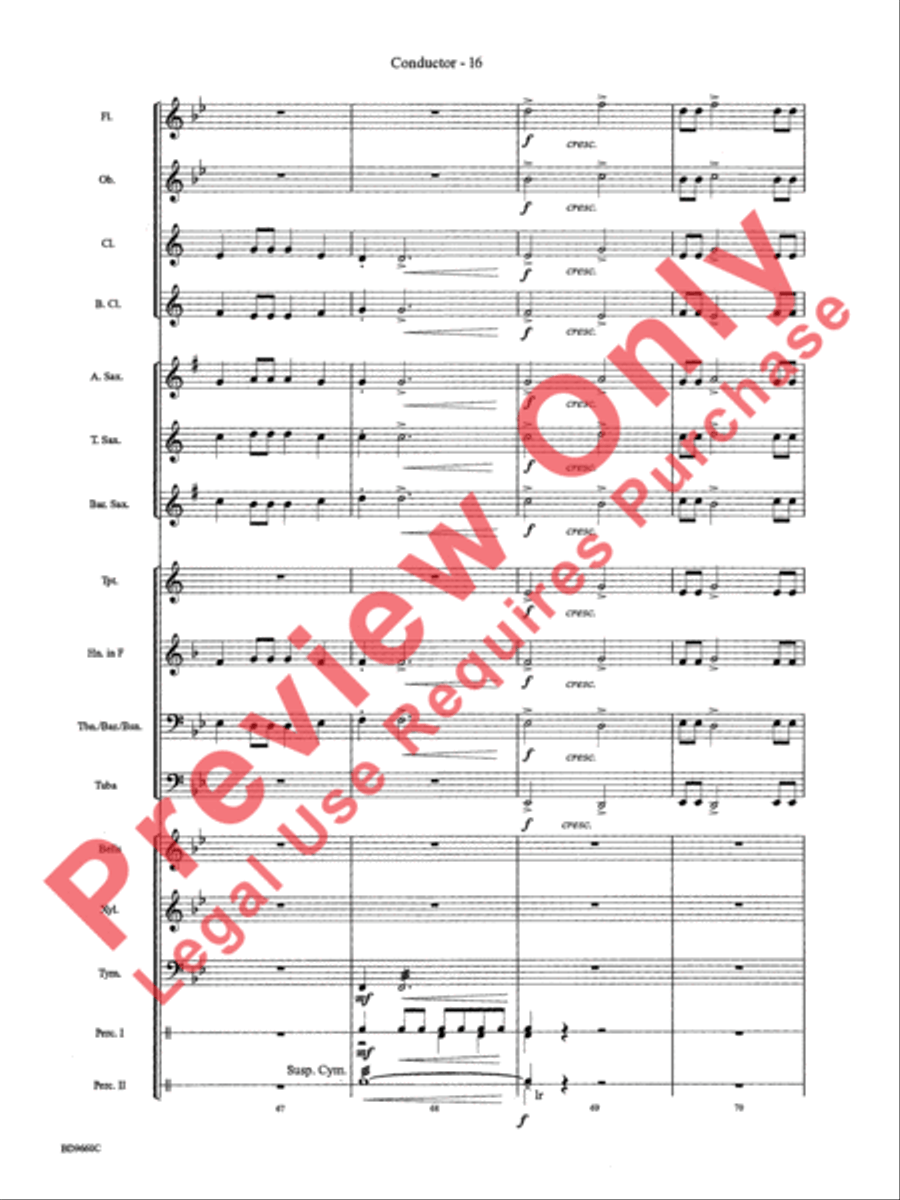 Declaration and Dance Concert Band scores gallery preview page 18